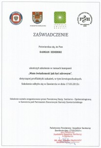 zaswiadczenie sanepid 15r